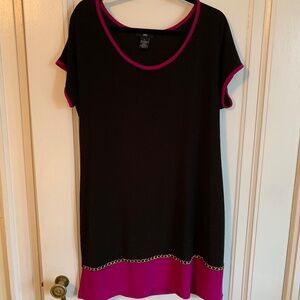 JBS XL Stretch Dress with gold chain detail